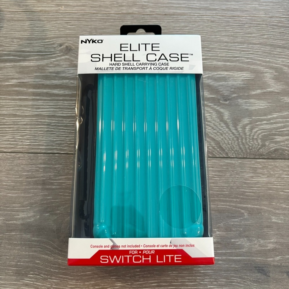 Nyko Elite Shell Case Turquoise Hard Shell Protective Case Nintendo Switch Lite